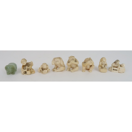 280 - FOUR IVORY NETSUKE