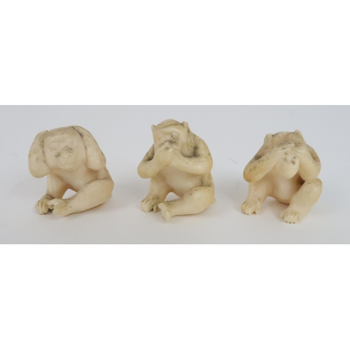 280 - FOUR IVORY NETSUKE