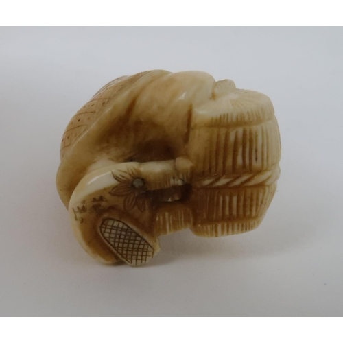 280 - FOUR IVORY NETSUKE