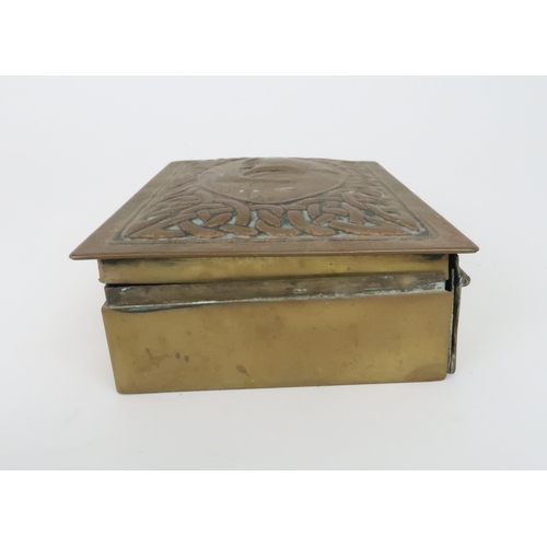 333 - AN ALEXANDER RITCHIE STYLE BRASS BOX