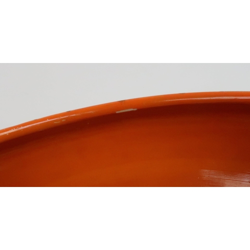 346 - A CLARICE CLIFF DOUBLE V PATTERN BOWL