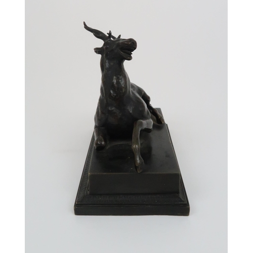 347 - BRONZE OF A STAG