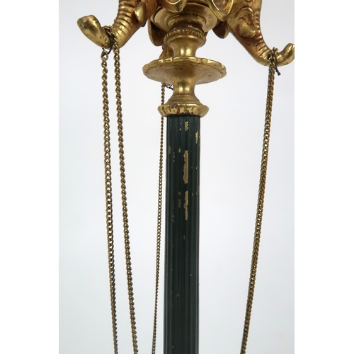 352 - A GILDED METAL CANDELABRA