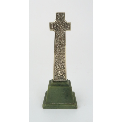 356 - *WITHDRAWN* AN ALEXANDER RITCHIE SILVERED MODEL OF MACKINNON'S CROSS  IONA