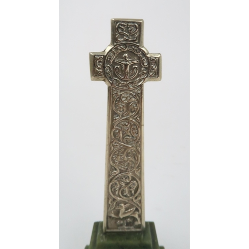 356 - *WITHDRAWN* AN ALEXANDER RITCHIE SILVERED MODEL OF MACKINNON'S CROSS  IONA