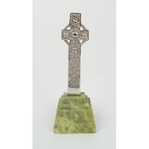 357 - *WITHDRAWN* AN ALEXANDER RITCHIE SILVER MODEL OF ST MARTIN'S CROSS  IONA