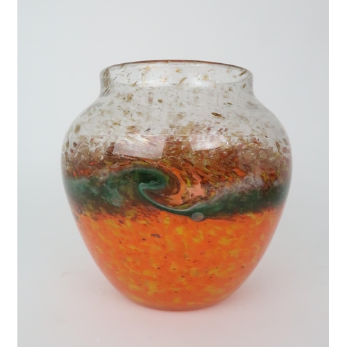 372 - A 1930'S MONART GLASS VASE