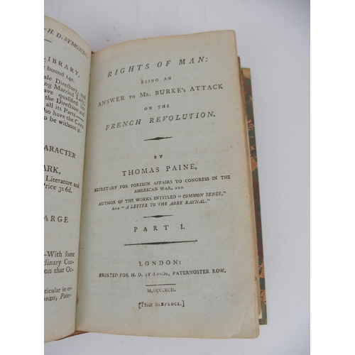 477 - COMMON SENSE ADDRESS TO THE INHABITANTS OF AMERICA BY THOMAS PAINE