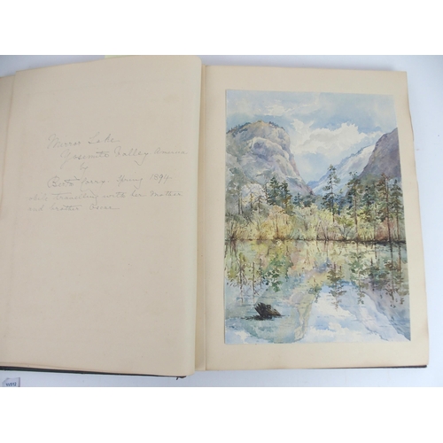 492 - LADY BERTA de BUNSEN: AN ALBUM OF THIRTY-FOUR WATERCOLOURS FROM 1890-91