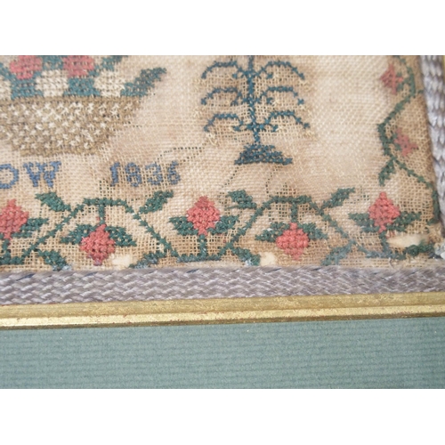 497 - A WILLIAM IV SAMPLER BY HELEN GLASGOW