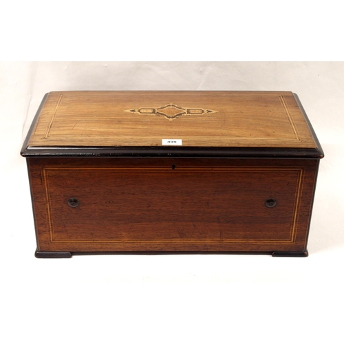 499 - A LATE 19TH CENTURY CONTINENTAL MUSIC BOX