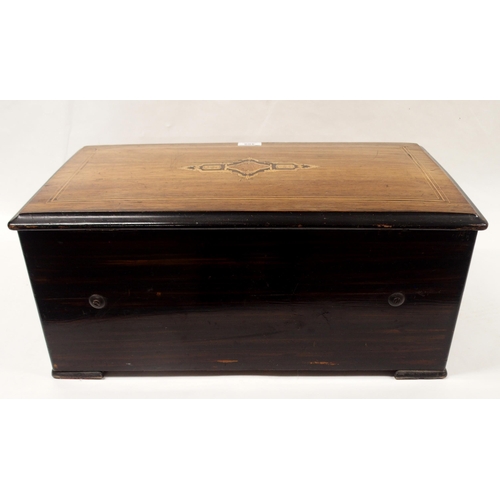 499 - A LATE 19TH CENTURY CONTINENTAL MUSIC BOX