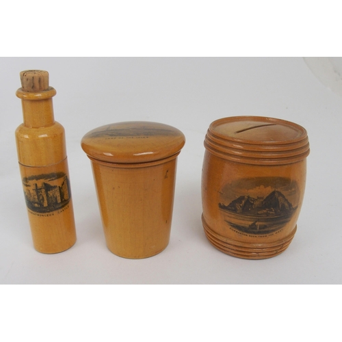 515 - FOURTEEN VARIOUS MAUCHLINE WARE ITEMS