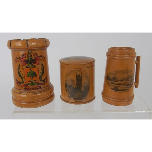 516 - FOURTEEN VARIOUS MAUCHLINE WARE ITEMS