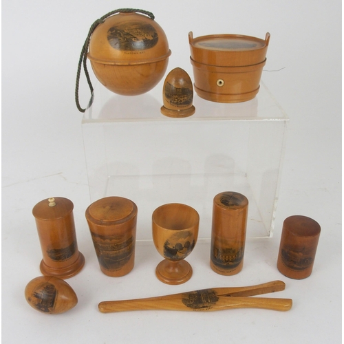 517 - TEN VARIOUS MAUCHLINE WARE ITEMS