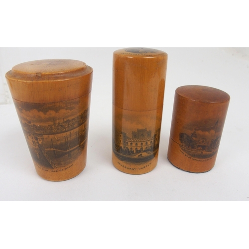 517 - TEN VARIOUS MAUCHLINE WARE ITEMS