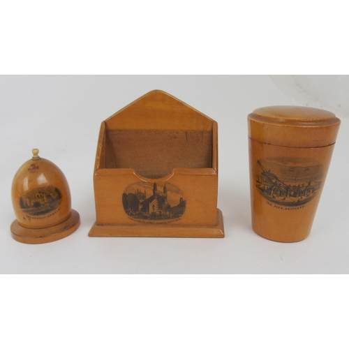 518 - ELEVEN VARIOUS MAUCHLINE WARE ITEMS