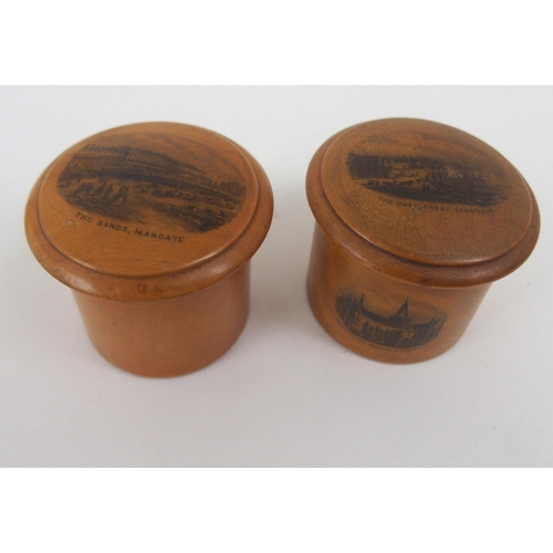 519 - TWELVE VARIOUS MAUCHLINE WARE ITEMS