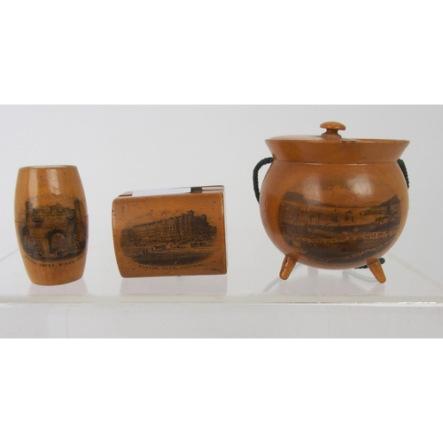 520 - TEN VARIOUS MAUCHLINE WARE ITEMS