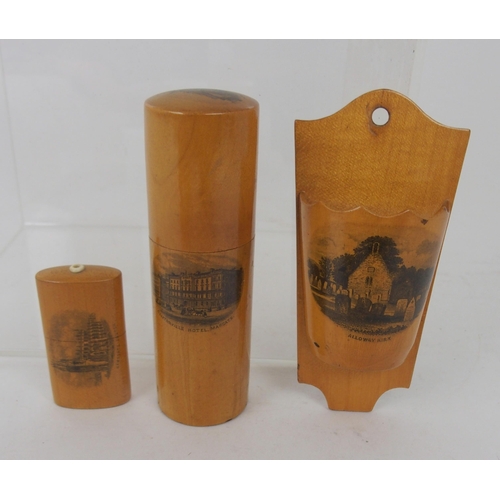 520 - TEN VARIOUS MAUCHLINE WARE ITEMS