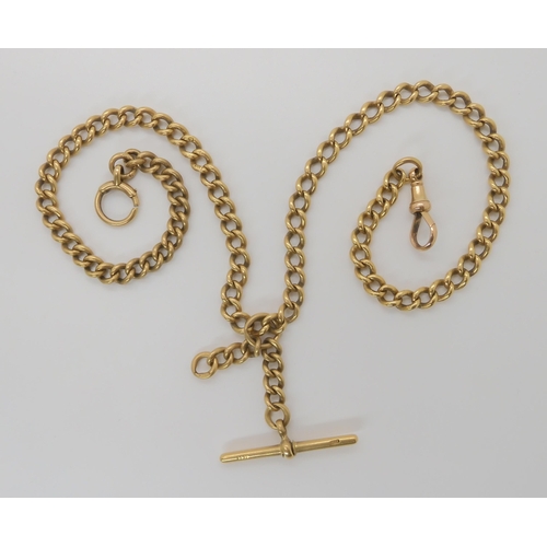 800 - AN 18CT GOLD FOB CHAIN