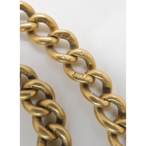 800 - AN 18CT GOLD FOB CHAIN