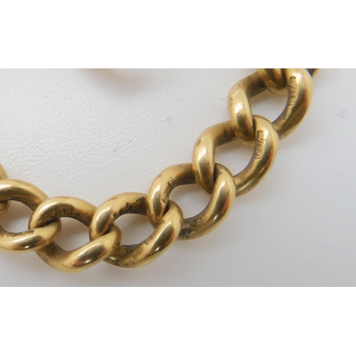 800 - AN 18CT GOLD FOB CHAIN