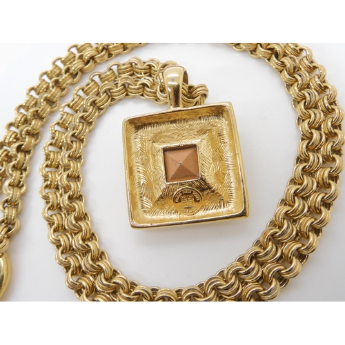 820 - A GOLD PLATED GIVENCHY NECKLACE