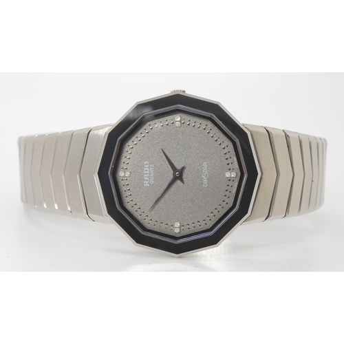 875 - A STAINLESS STEEL QUARTZ RADO DIASTAR