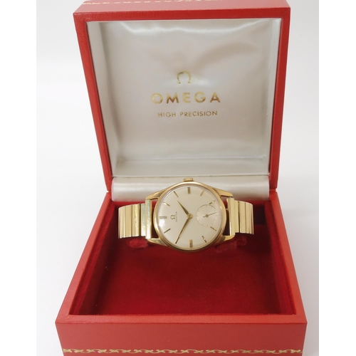 886 - A GENTS 9CT OMEGA WRISTWATCH