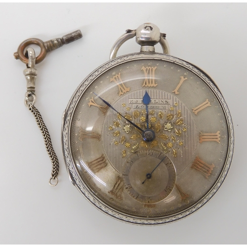 890 - A SILVER OPEN FACE POCKET WATCH