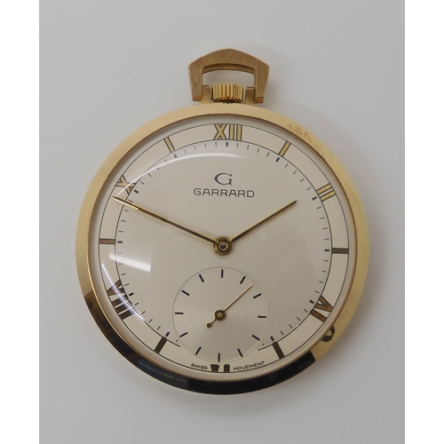 897 - A 9CT GOLD GARRARD POCKET WATCH