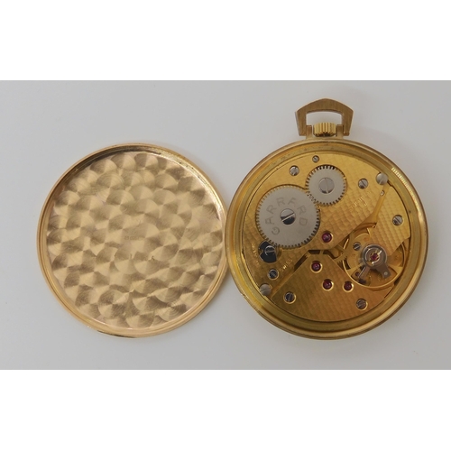 897 - A 9CT GOLD GARRARD POCKET WATCH