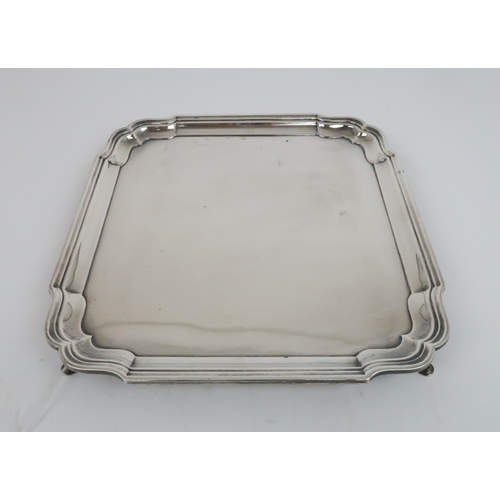 906 - A SILVER SALVER