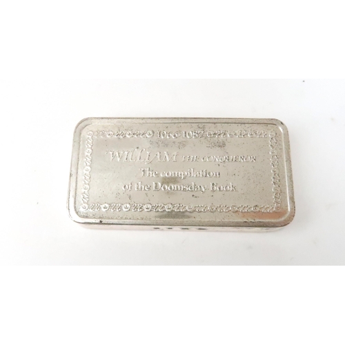 911 - A CASED SET OF SILVER INGOTS