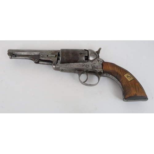 963 - A CONTINENTAL COLT BREVETE MUZZLE LOADING PERCUSSION CAP & BALL .32 CALIBER REVOLVER