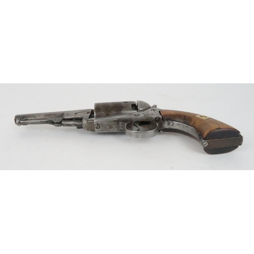 963 - A CONTINENTAL COLT BREVETE MUZZLE LOADING PERCUSSION CAP & BALL .32 CALIBER REVOLVER