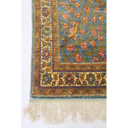 101 - A KAYSERI IPEK SILK ON SILK PRAYER RUG