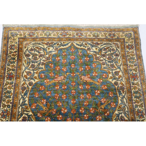 101 - A KAYSERI IPEK SILK ON SILK PRAYER RUG