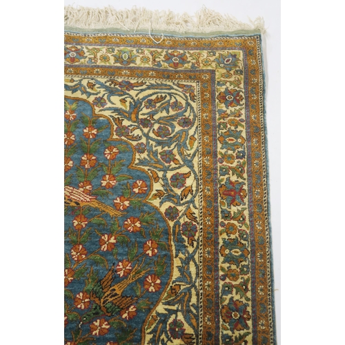 101 - A KAYSERI IPEK SILK ON SILK PRAYER RUG