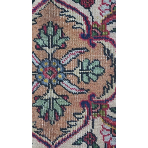 109 - RED GROUND TABRIZ RUG