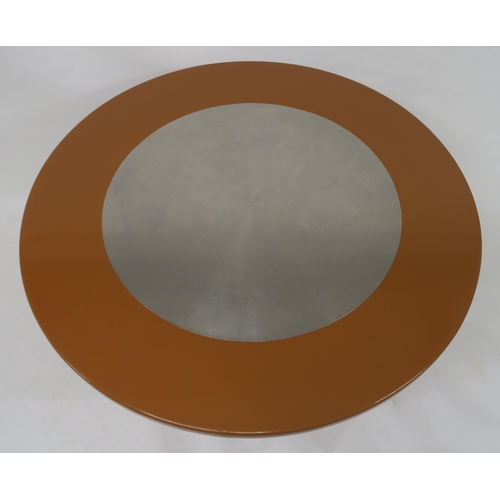 146 - 20TH CENTURY LACQUERED WOOD CIRCULAR DINING TABLE IN THE MANNER OF WILLY RIZZO