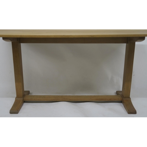 147 - EARLY 20TH CENTURY AMBROSE HEAL FOR HEAL & SON LONDON OAK ARTS & CRAFTS REFECTORY TABLE