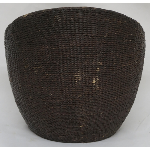 152 - A MID 20TH CENTURY RATTAN SEAT IN THE MANNER OF EERO AARNIO