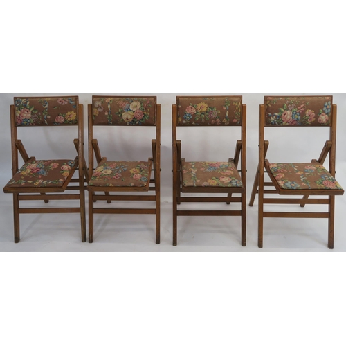 158 - TWO 20TH CENTURY BEECH FOLDING STEAMER CHAIRS STAMPED CUNARD