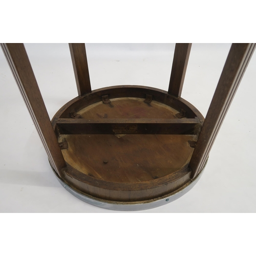 158 - TWO 20TH CENTURY BEECH FOLDING STEAMER CHAIRS STAMPED CUNARD