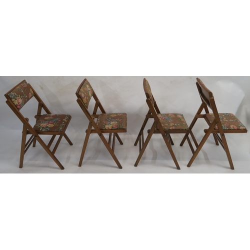 158 - TWO 20TH CENTURY BEECH FOLDING STEAMER CHAIRS STAMPED CUNARD