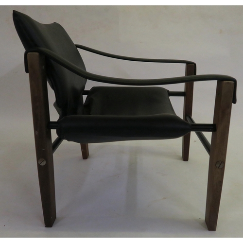 159 - A 20TH CENTURY ARKANA OF FALKIRK TEAK FRAMED SAFARI CHAIR