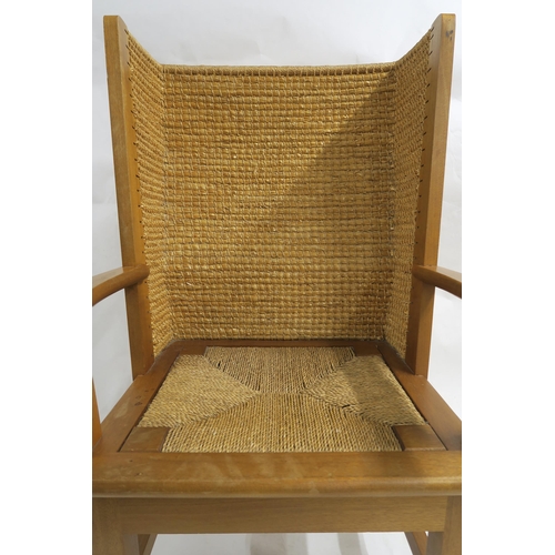 164 - A MODERN PINE FRAMED ORKNEY CHAIR