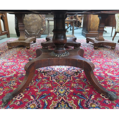 66A - A GEORGE IV ROSEWOOD OVAL BREAKFAST TABLE